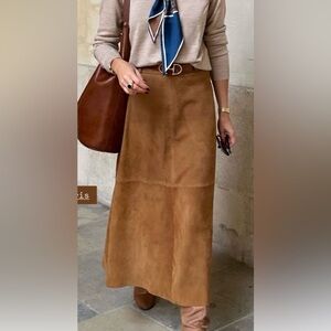 EUC Vintage Suede Skirt